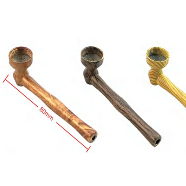 Wooden Tobacco Smoking Pipes Dry Herb Pocket DK8163