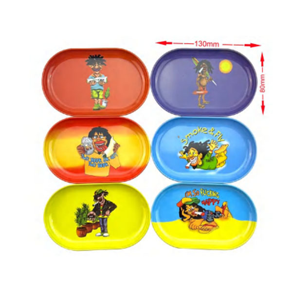 V3301 Rasta color design rolling tray